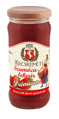 Kecskemeti Szamoca-lekvarv - Erdbeer-Fruchtaufstrich / Glas 300 g